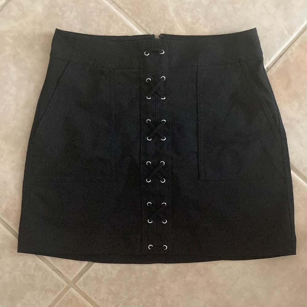 Express Criss Cross Mini Skirt